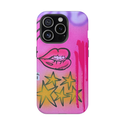 MagSafe "star drip" airbrush iPhone case