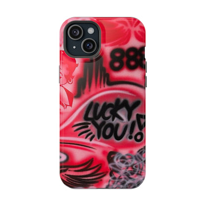 MagSafe „lucky you! pt. 2“ Airbrush iPhone Hülle