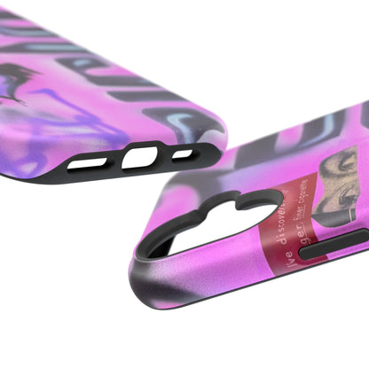MagSafe "purple princess" airbrush iPhone case
