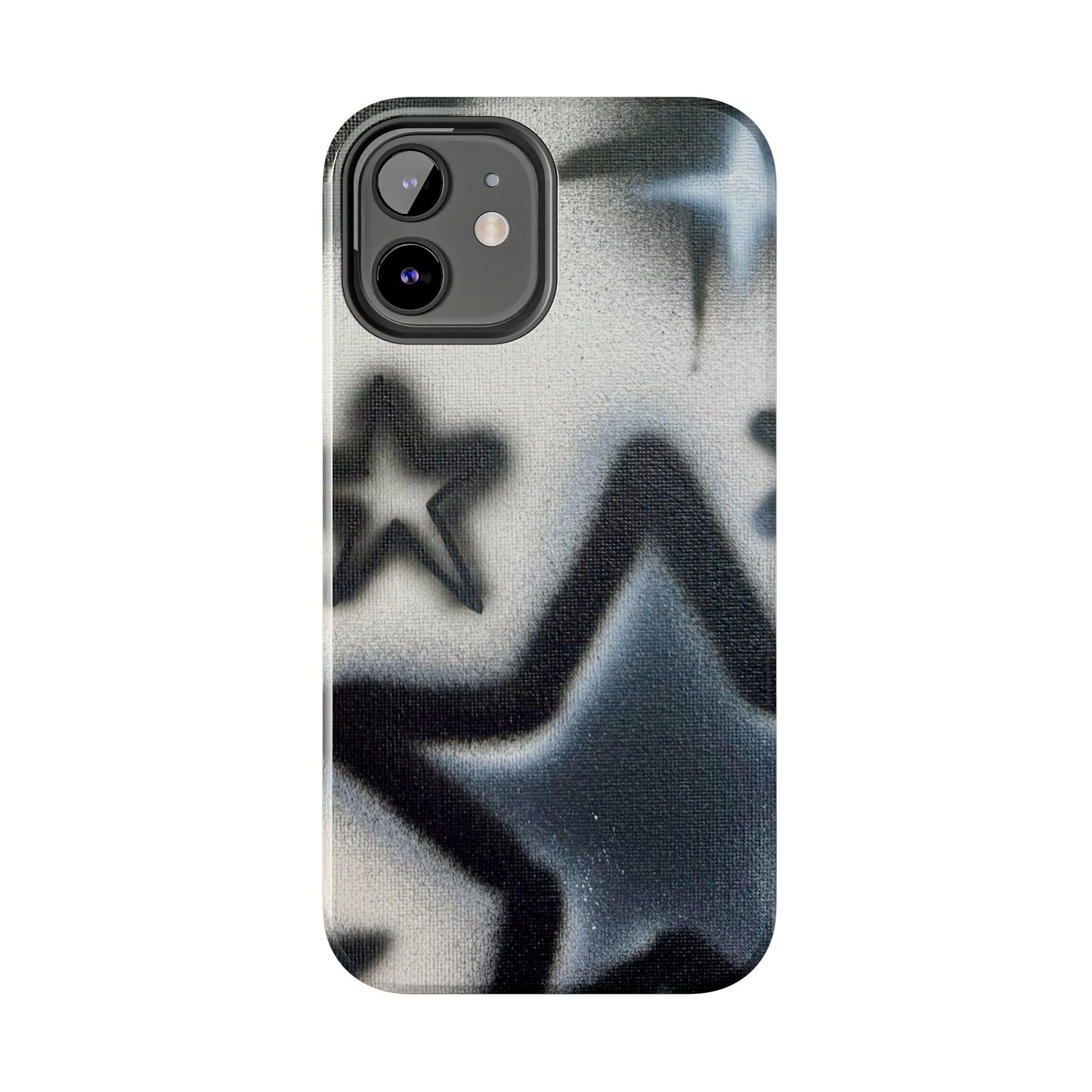 "black & white stars" airbrush iPhone case