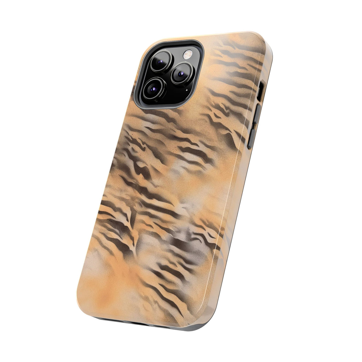 neutral tiger airbrush iPhone case