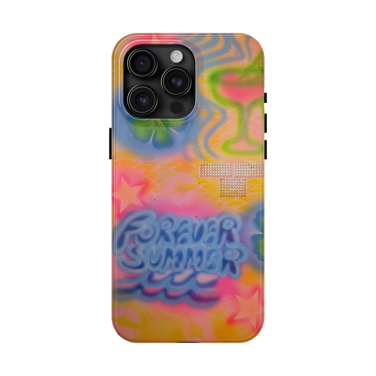"forever summer" airbrush iPhone case