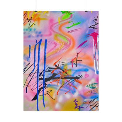 "neon haze" airbrush rolled print
