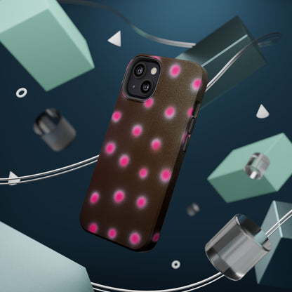 MagSafe "cherry mocha polka dot" airbrush iPhone case