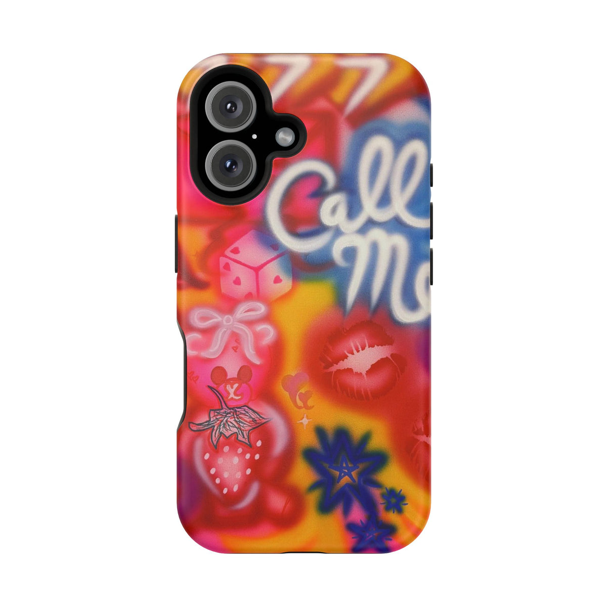 MagSafe "CALL ME!" airbrush iPhone case