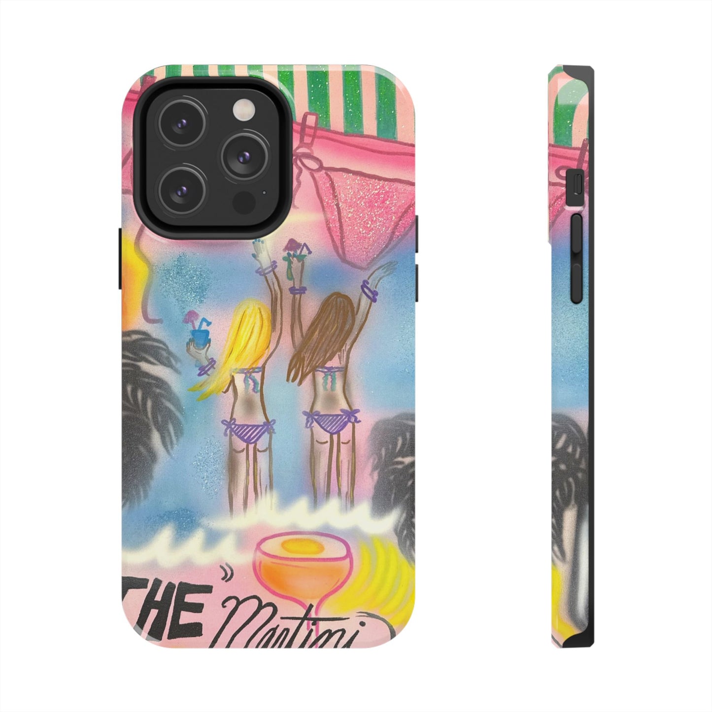 "kinis & tinis" airbrush iPhone case