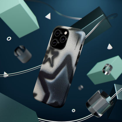 MagSafe "black & white stars" airbrush iPhone case