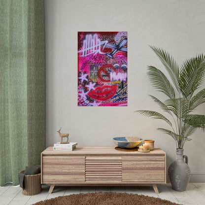 "taking flight" airbrush rolled print