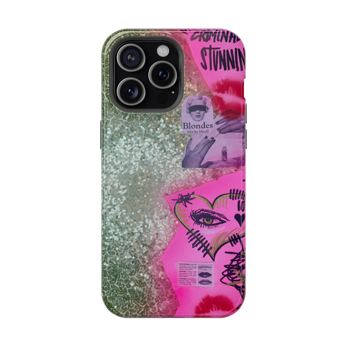MagSafe "glitter gloss" airbrush iPhone case