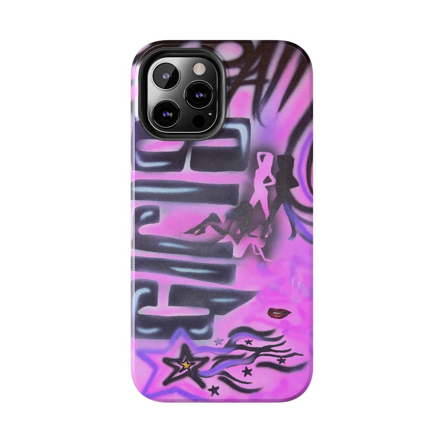 "neon nights" airbrush iPhone case