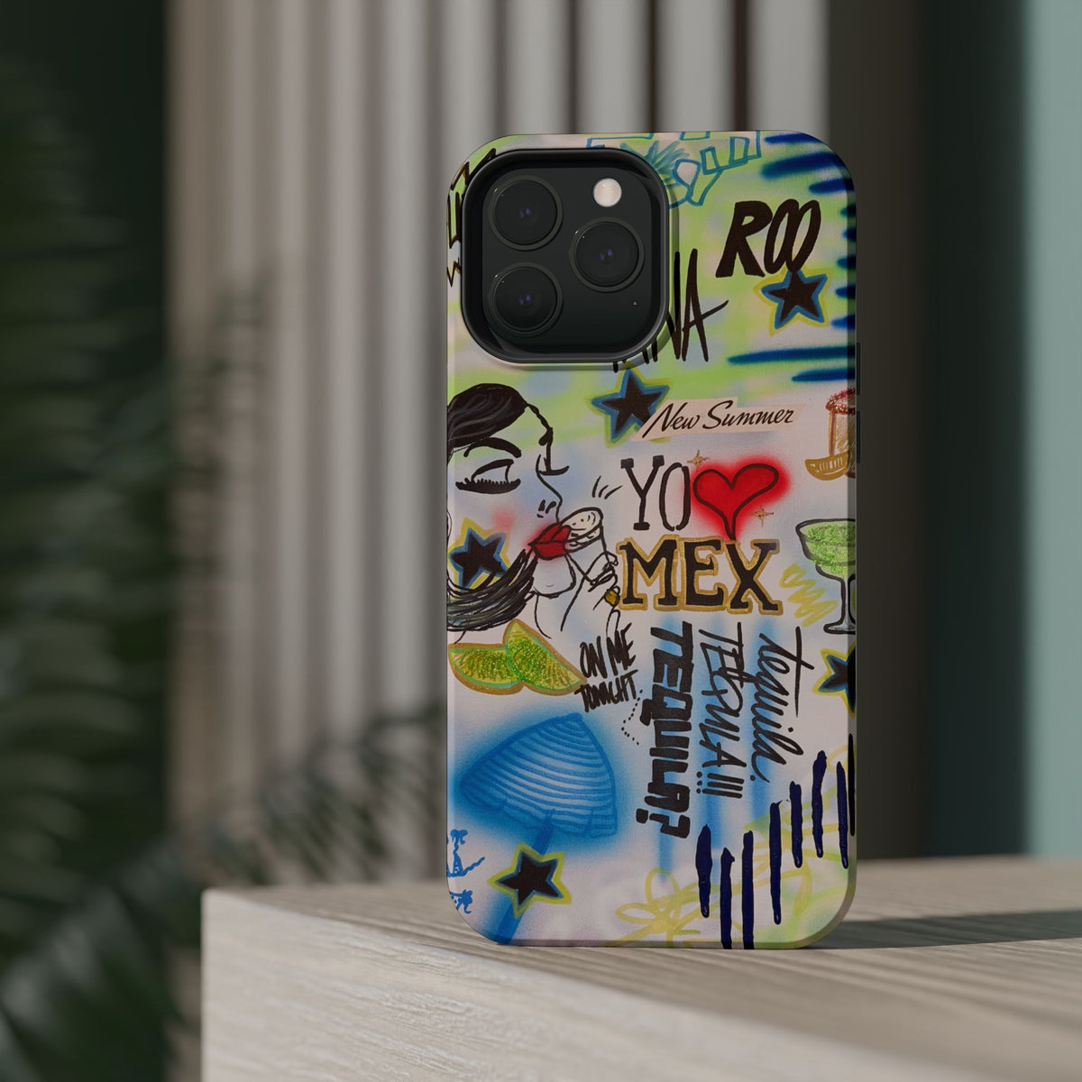 MagSafe "salted lime" airbrush iPhone case