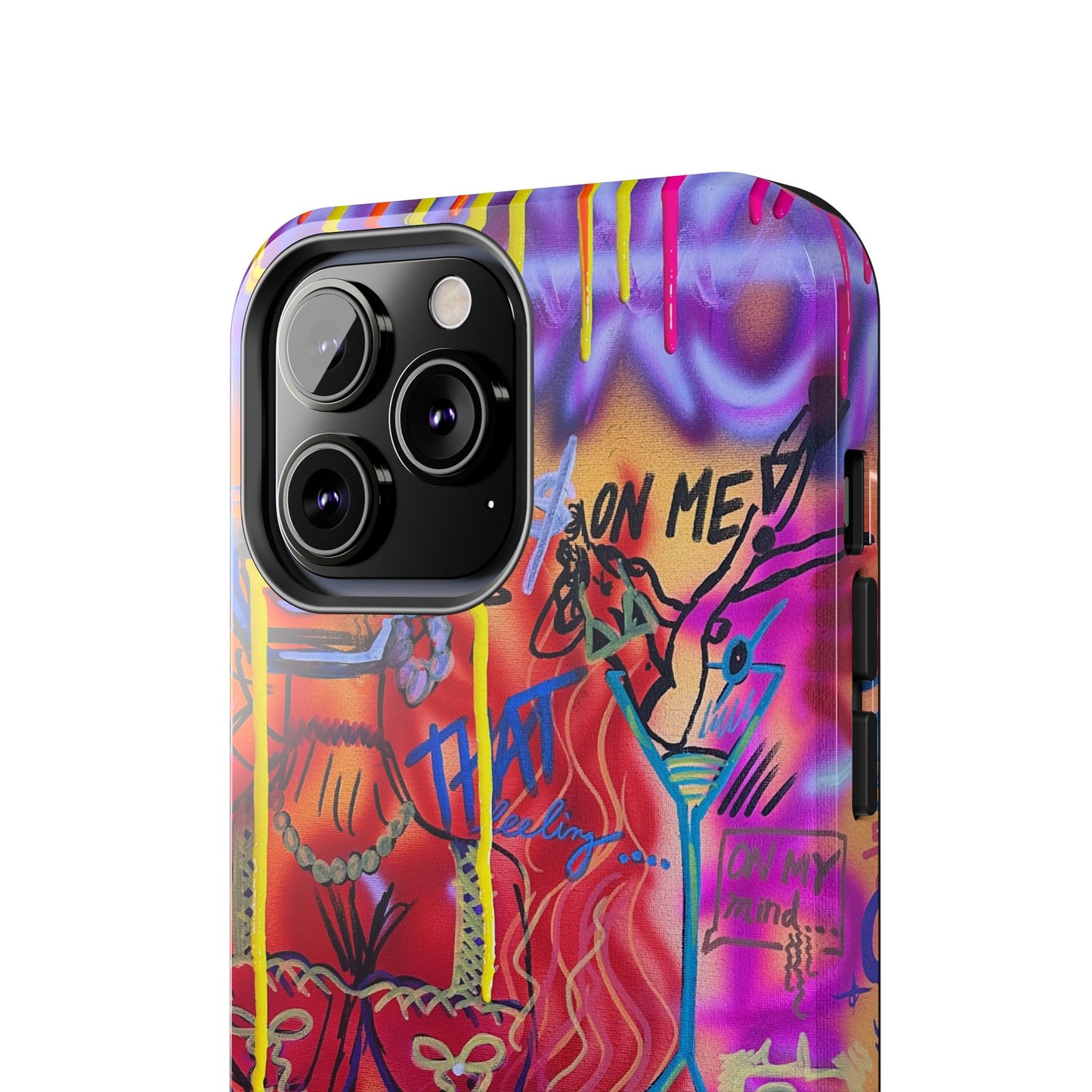 "shots on me" airbrush iPhone case
