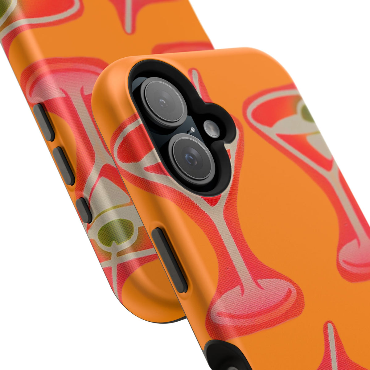 MagSafe "geschüttelt, nicht gerührt" Airbrush iPhone Hülle