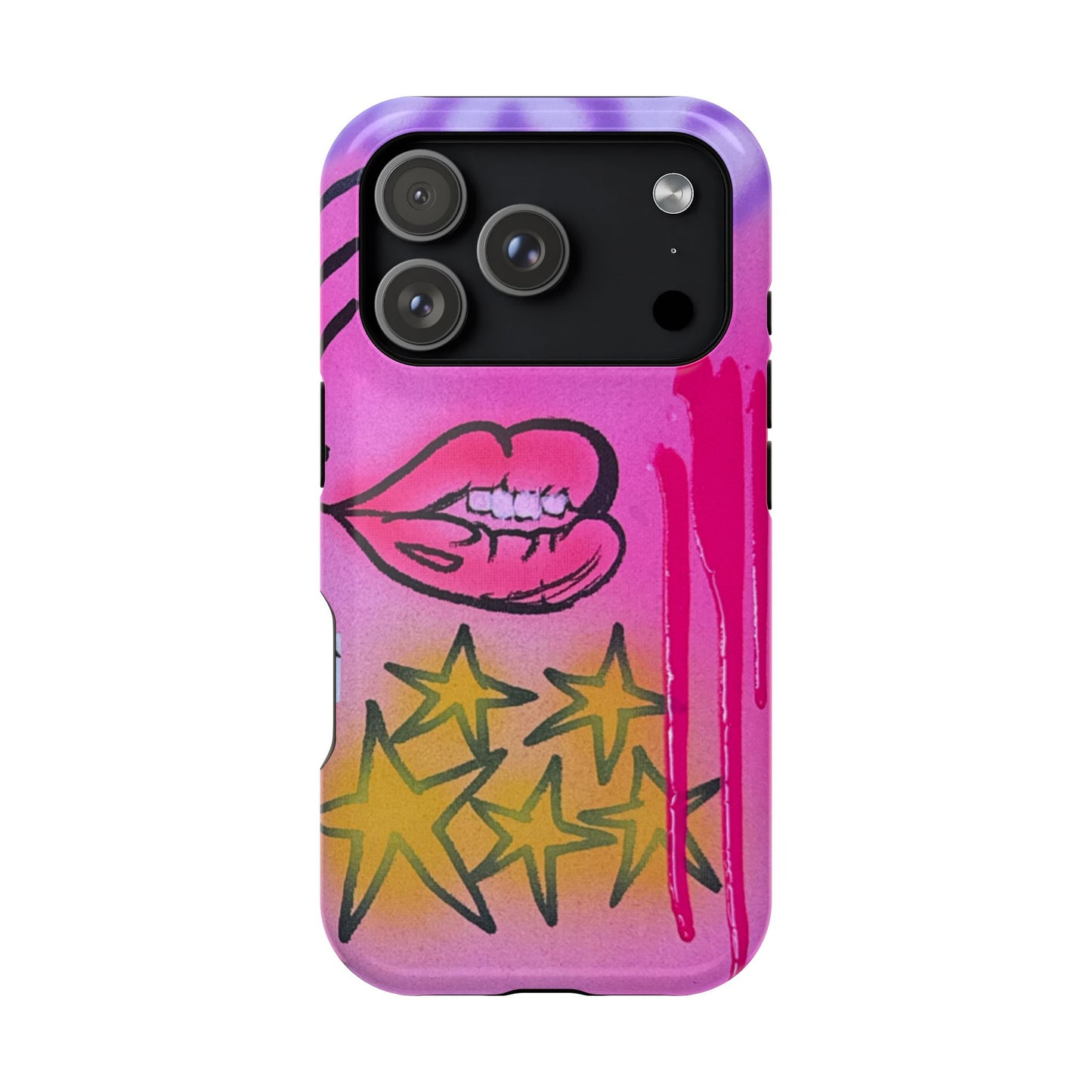 MagSafe "star drip" airbrush iPhone case