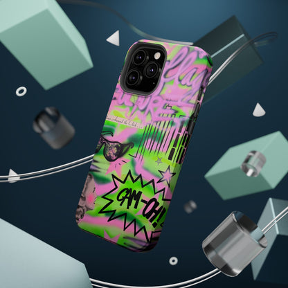 MagSafe "green camo" airbrush iPhone case