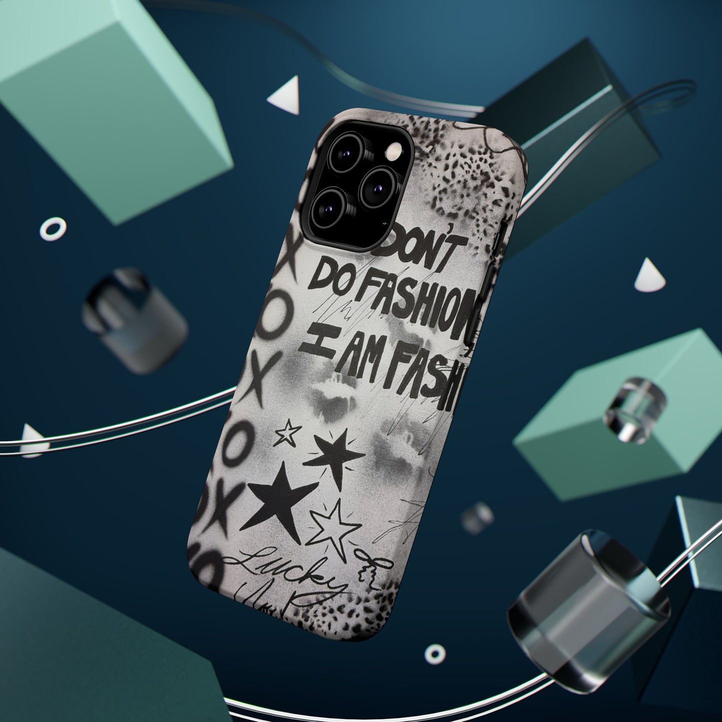 MagSafe "i am fashion" airbrush iPhone case