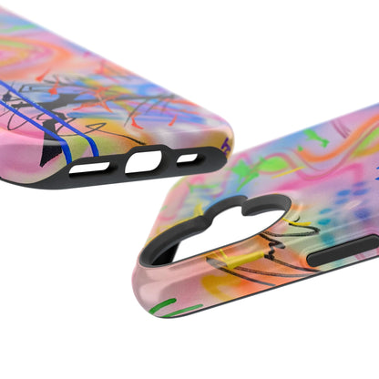 MagSafe "neon haze" airbrush iPhone case