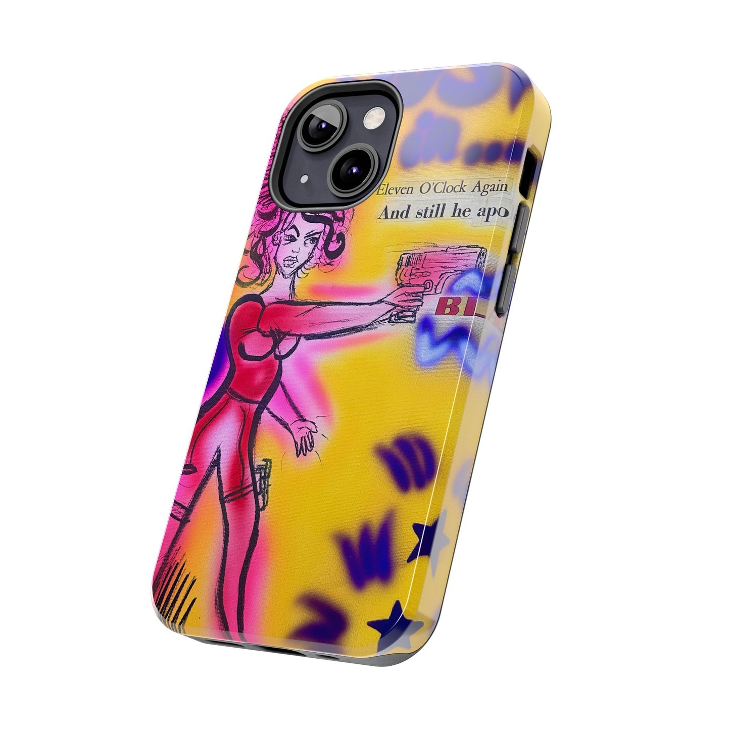 "spiraling thoughts" airbrush iPhone case