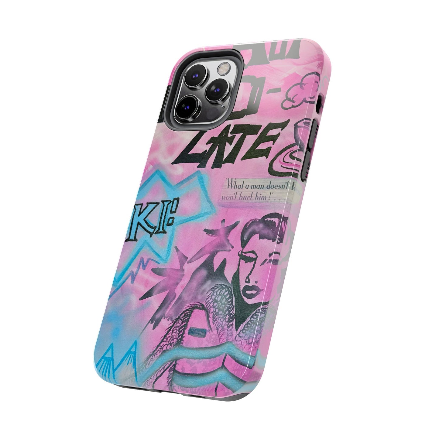 "avant le ski" airbrush iPhone case