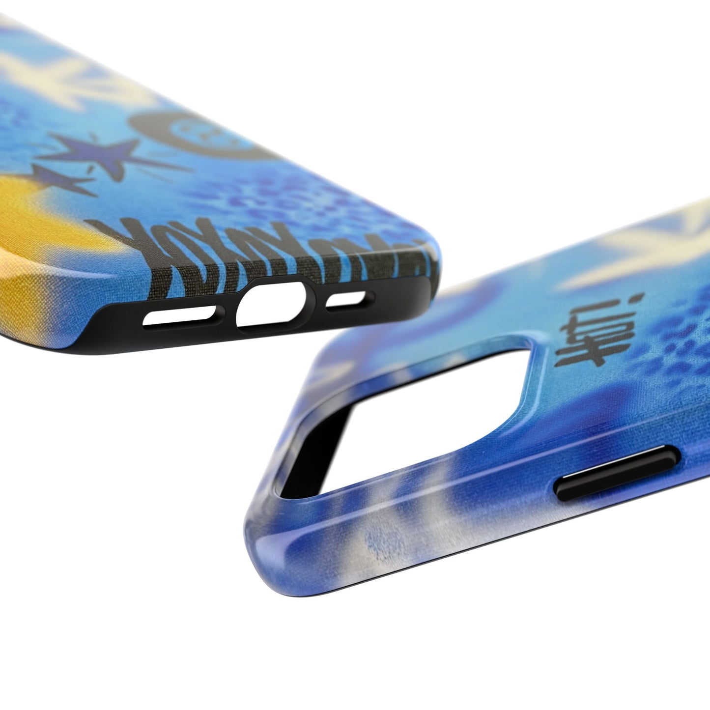 "brilliant blues" airbrush iPhone case