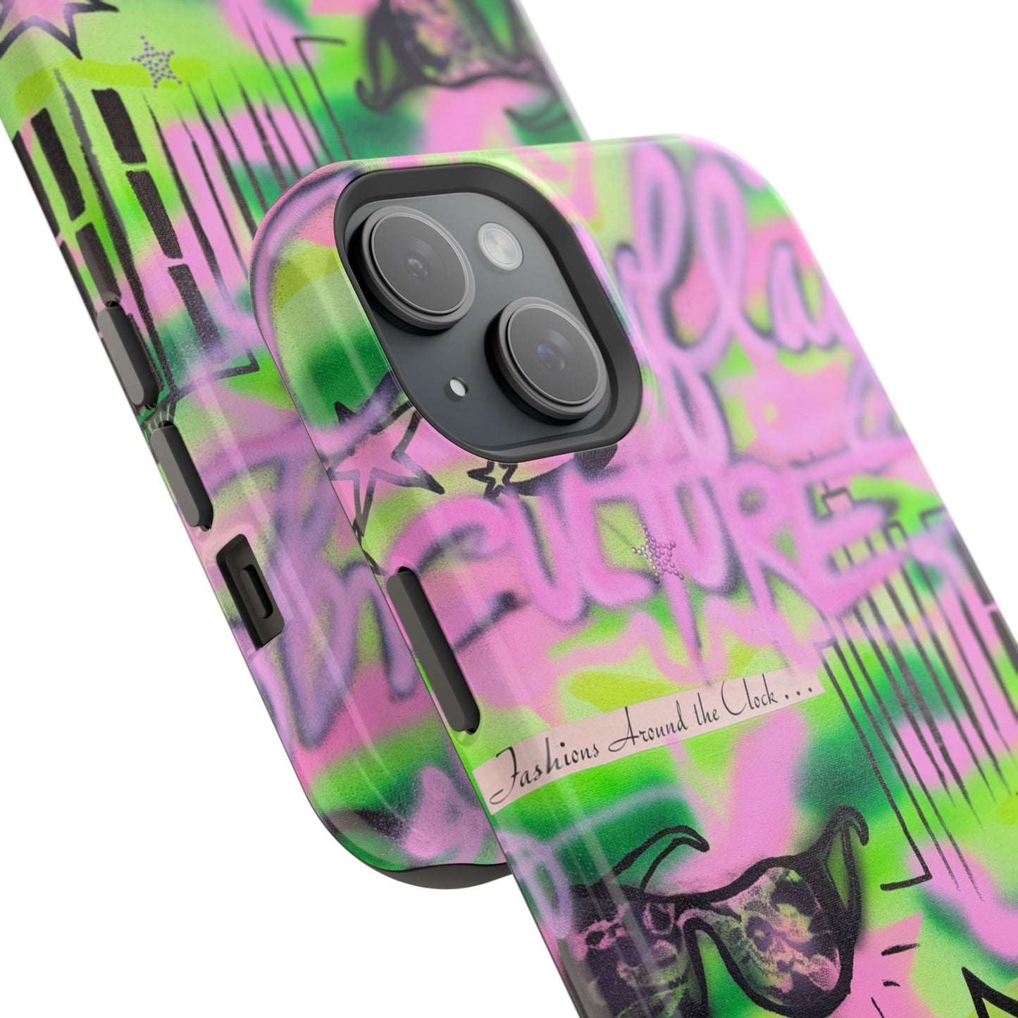 MagSafe "green camo" airbrush iPhone case
