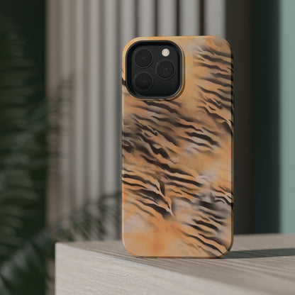 MagSafe "neutral tiger" airbrush iPhone case