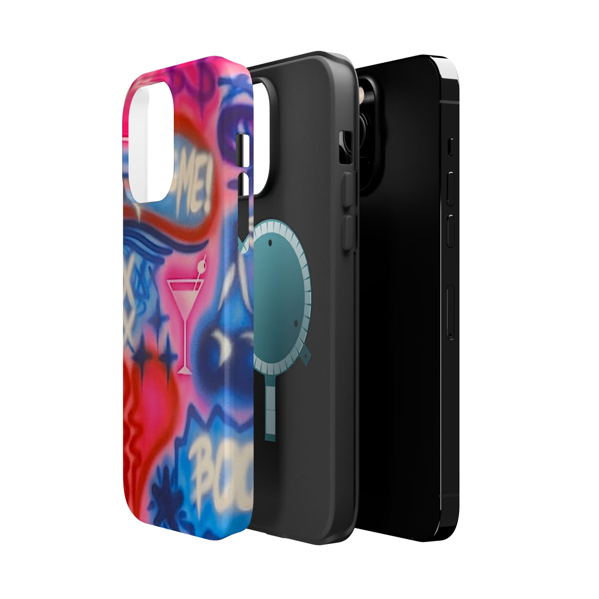 MagSafe "kiss me pt. 2" Airbrush iPhone Hülle