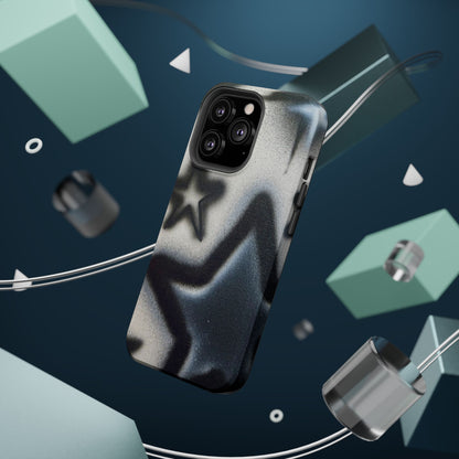 MagSafe "black & white stars" airbrush iPhone case