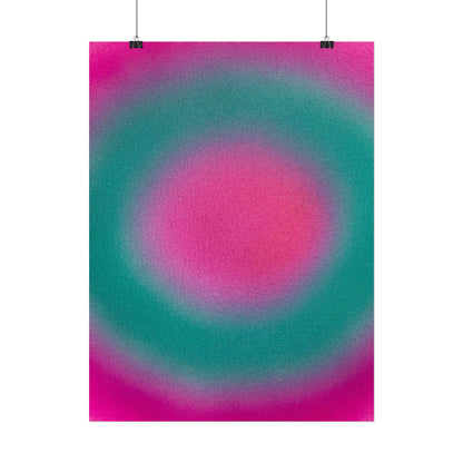 "watermelon swirl" airbrush rolled print