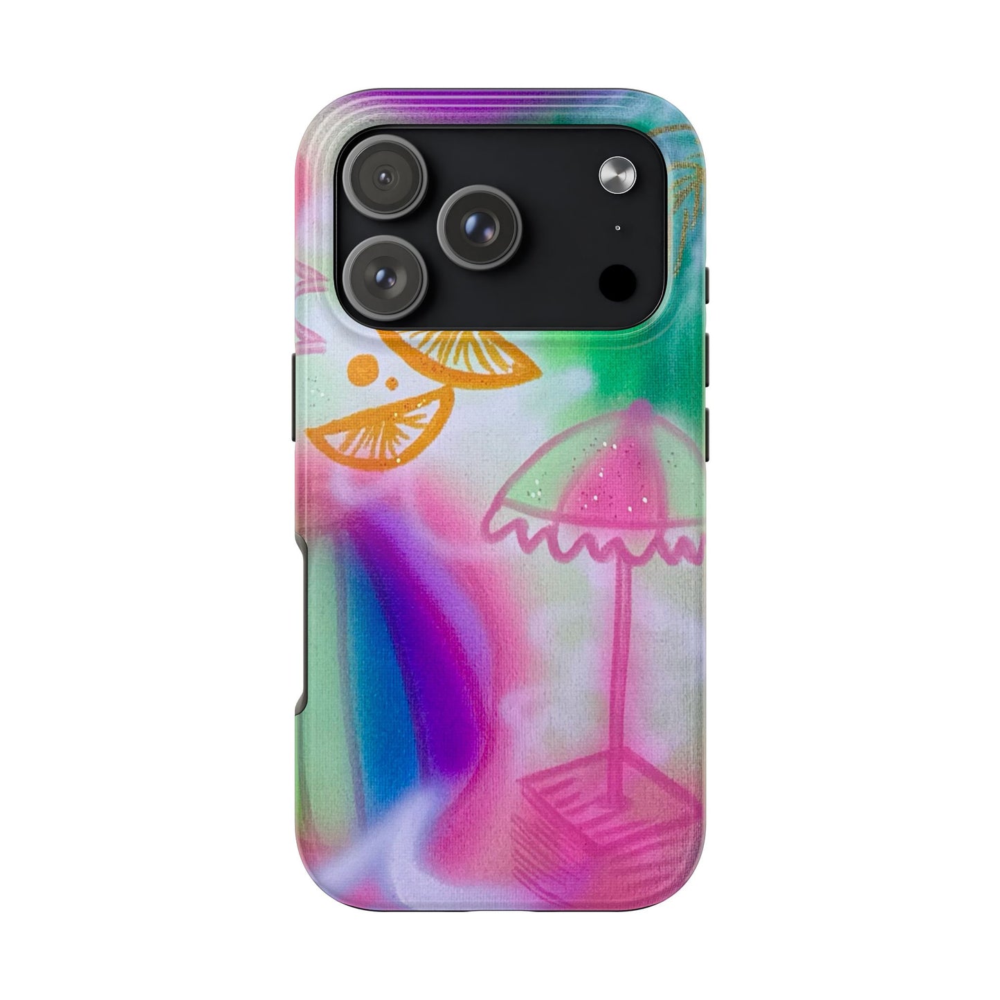 "on the beach" airbrush iPhone case