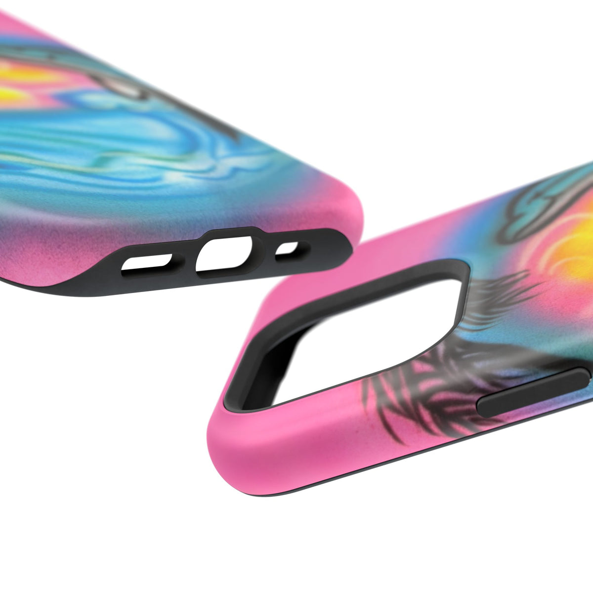 MagSafe "Delfinliebe" Airbrush iPhone-Hülle