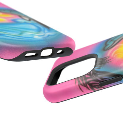 MagSafe "Delfinliebe" Airbrush iPhone-Hülle