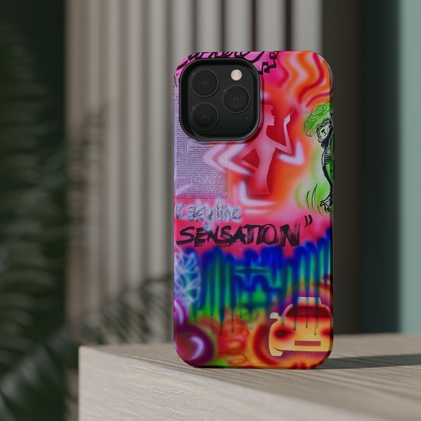 MagSafe "skyline sensation" airbrush iPhone case
