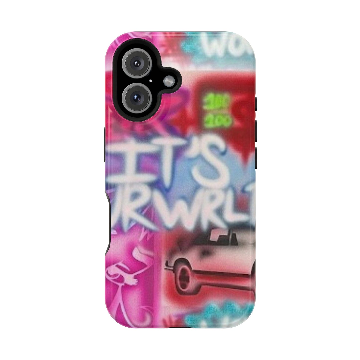 MagSafe „its ur WRLD“ Airbrush iPhone Hülle
