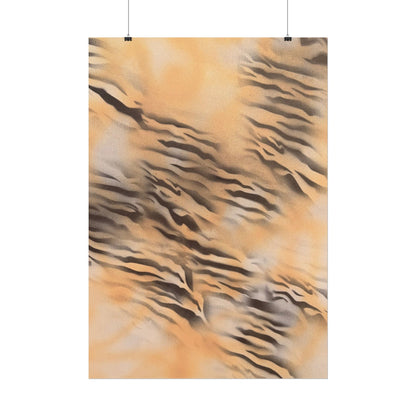 "neutral tiger" airbrush rolled print