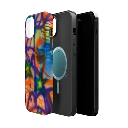 MagSafe "streetwear angel" airbrush iPhone case
