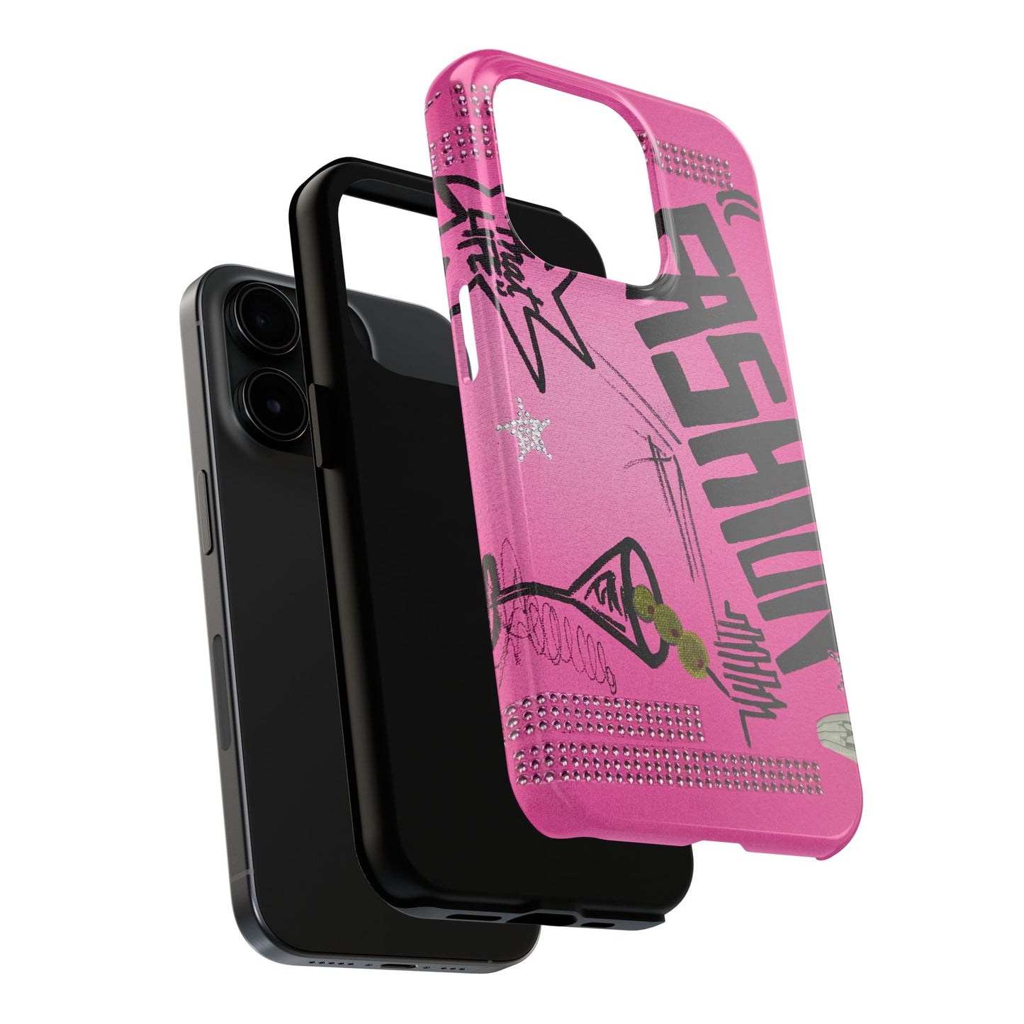 "high fashion pt. 2" airbrush iPhone case