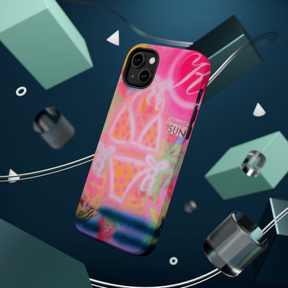 MagSafe "santa monica strawberry" airbrush iPhone case