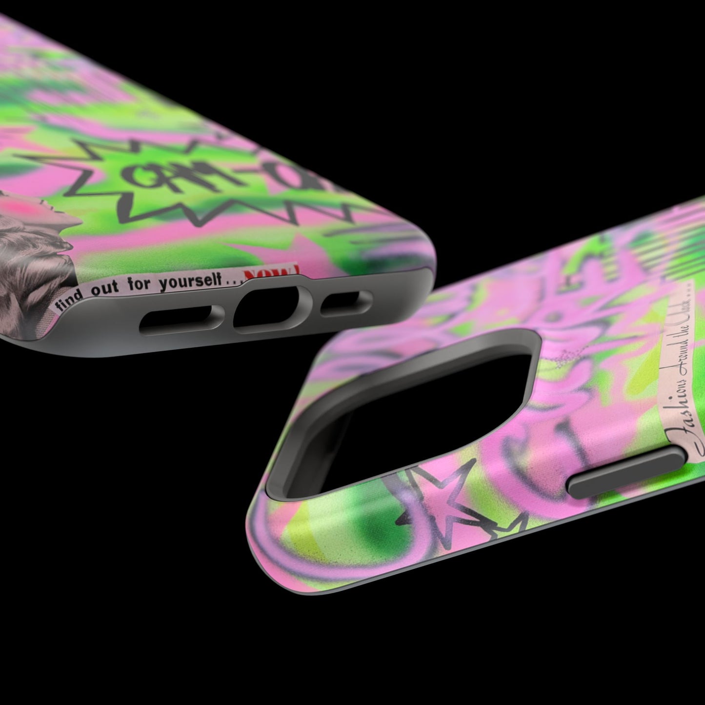 MagSafe "green camo" airbrush iPhone case