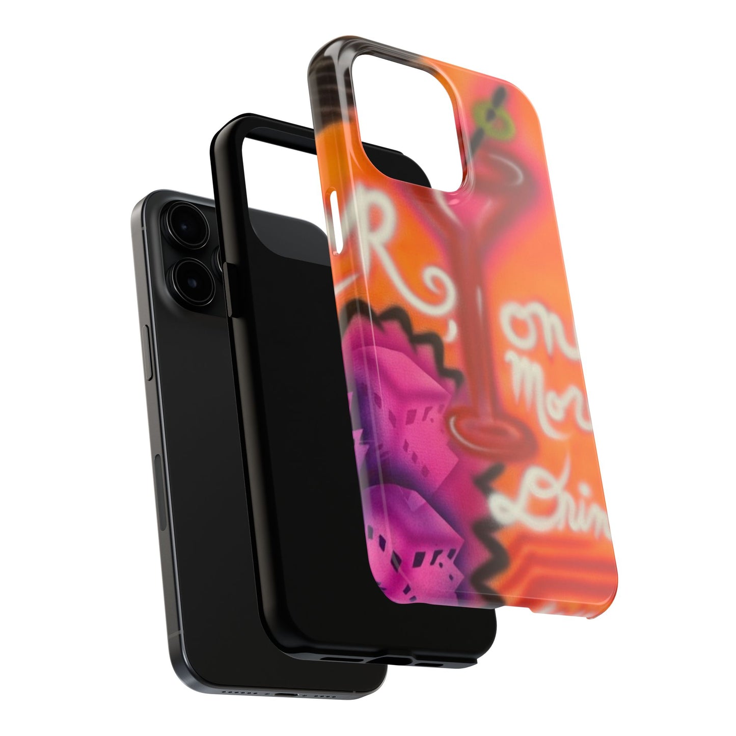 "one more drink!" airbrush iPhone case