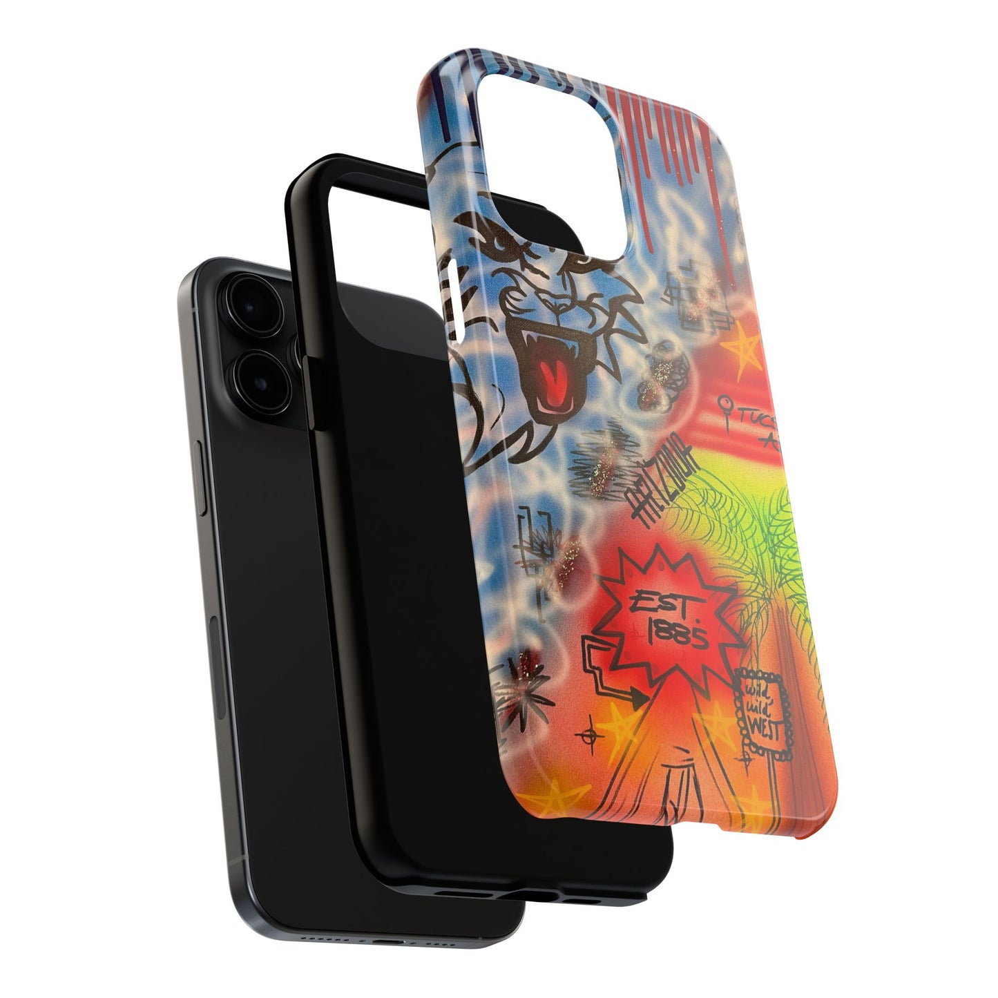 "tucson, arizona pt. 2" airbrush iPhone case