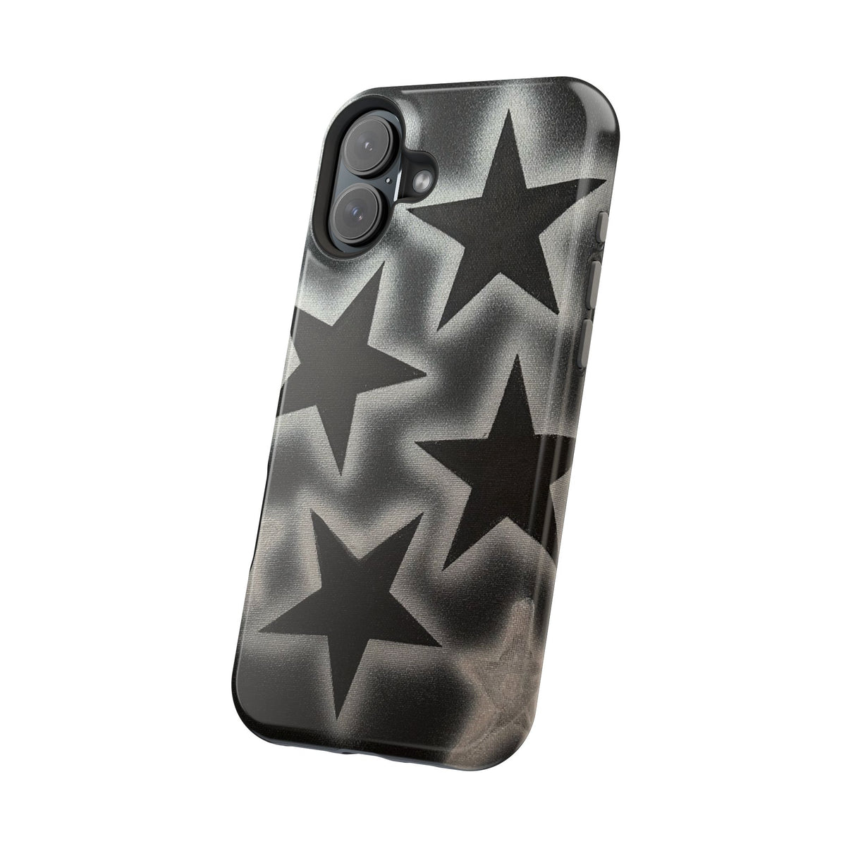 MagSafe "chrome stars" airbrush iPhone case