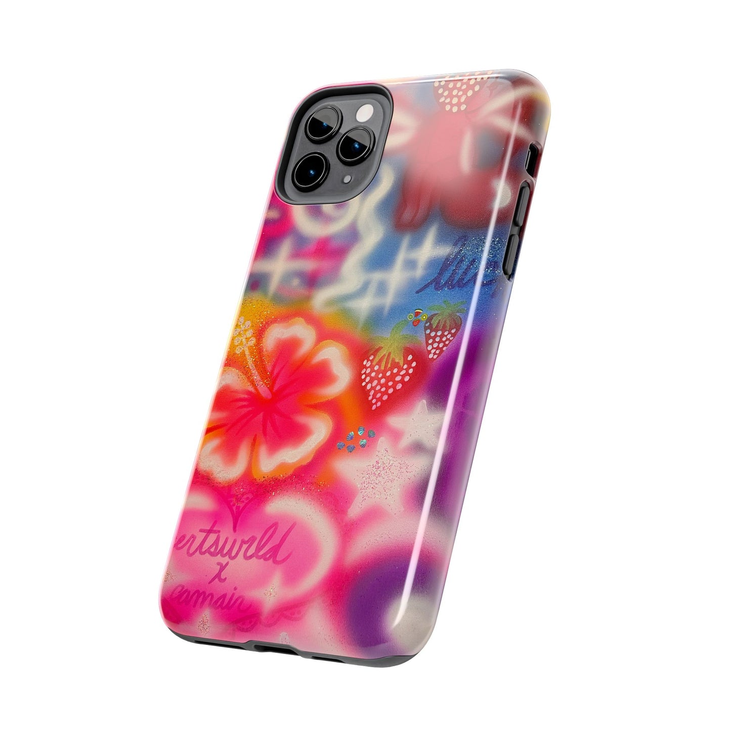 "luck and luv" airbrush iPhone case