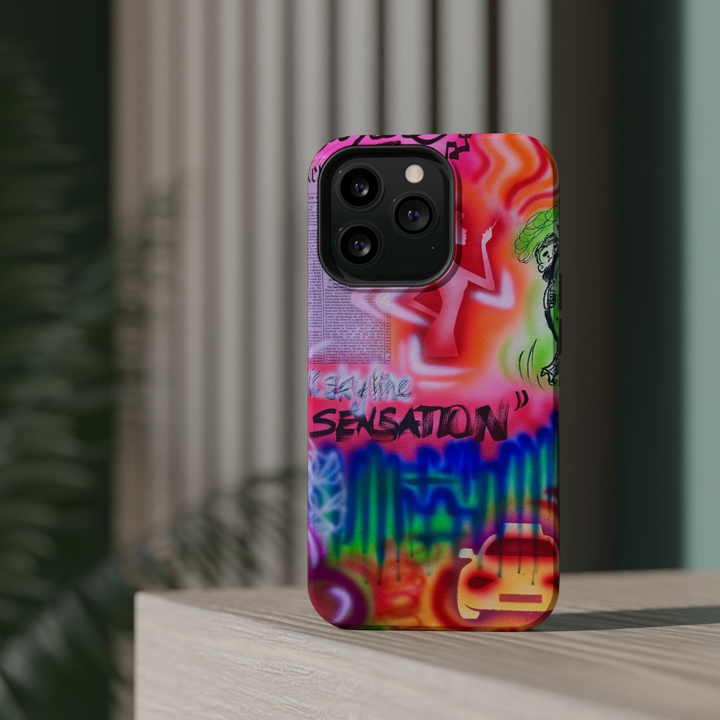 MagSafe "skyline sensation" airbrush iPhone case