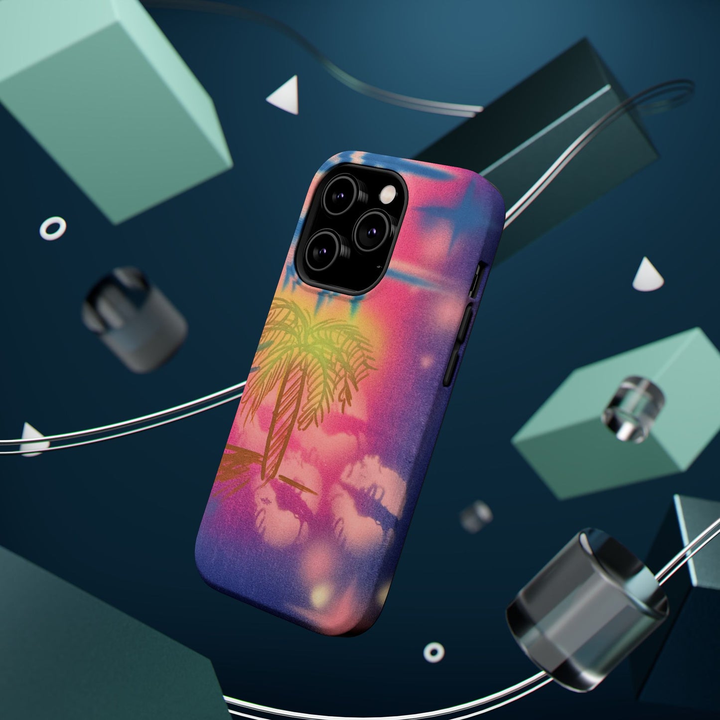 MagSafe "glowy night" airbrush iPhone case
