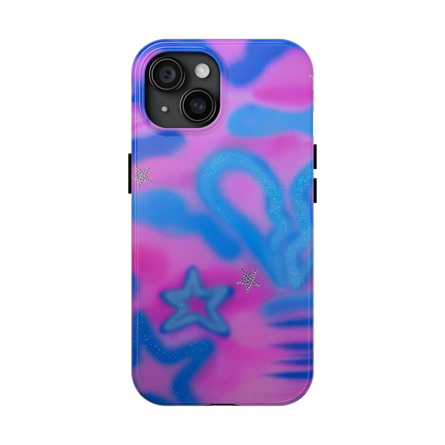 "blue camo" airbrush iPhone case