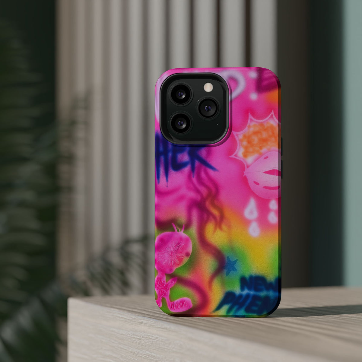MagSafe "wanted" airbrush iPhone case