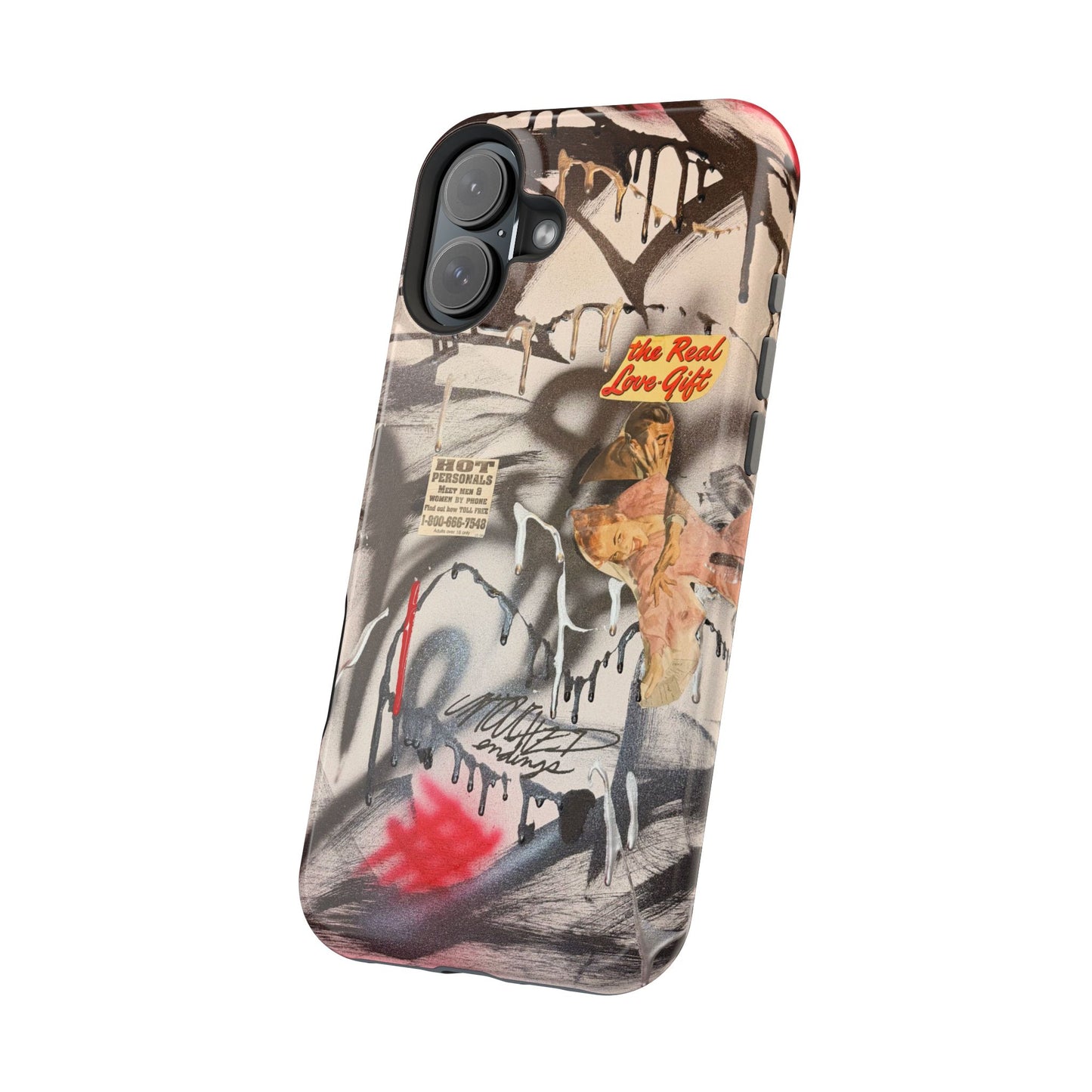 MagSafe "real love" airbrush iPhone case