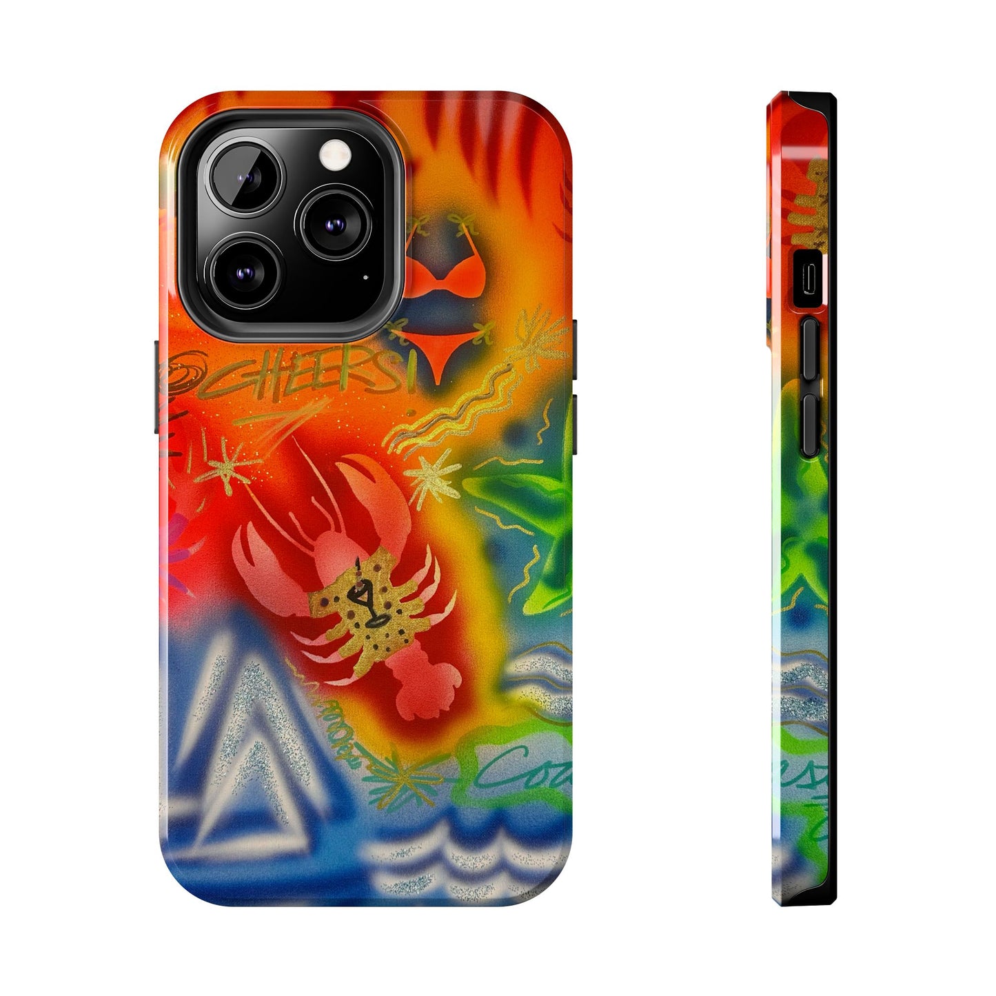 "tipsy lobster" airbrush iPhone case