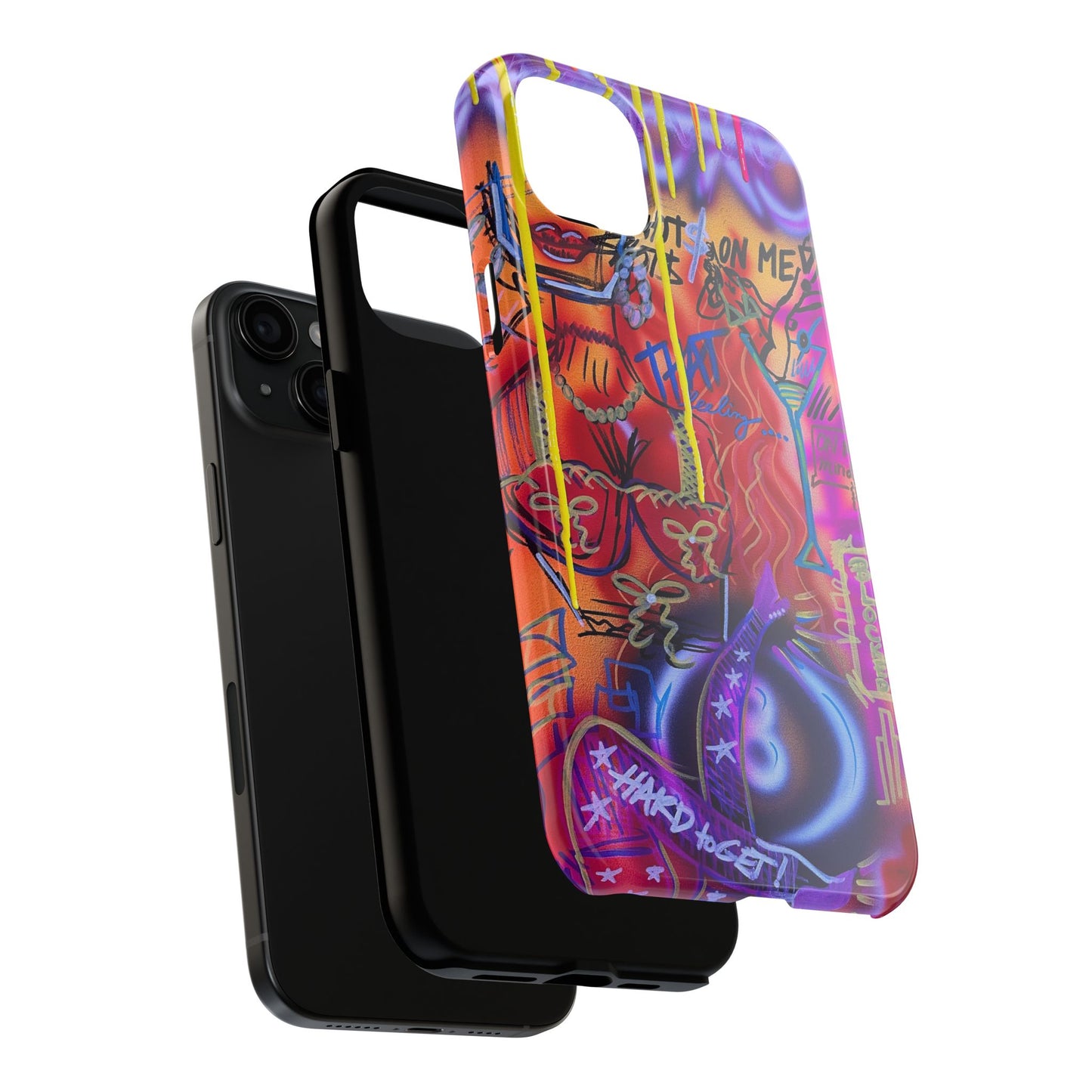 "shots on me" airbrush iPhone case